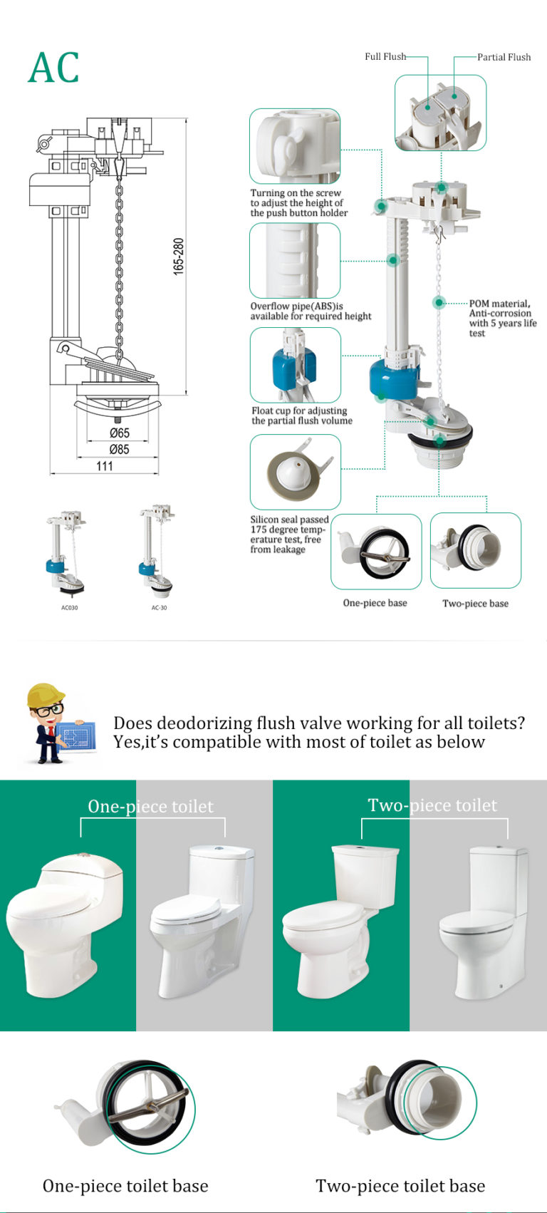 Toilet Repairs Flapper Valve Types Replacement